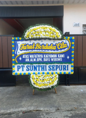 Papan Bunga Duka di Pontianak Kota